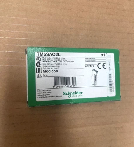 Schneider Electric Modicon TM5SAO2L Mod. 2AO 10V/0-20mA 12-bit