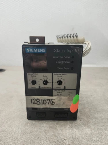 USED Siemens Static Trip III RMS-TIG-TZ ,18-483-905-507
