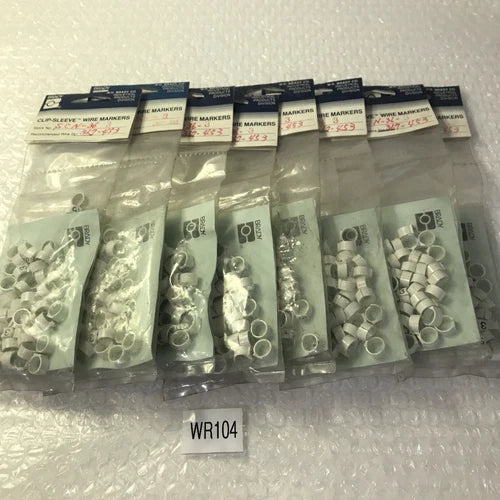 *Brady SCN-36-3 (Lot Of 8 ) Clip-Sleeve Wire  Markers Pack Of 50#