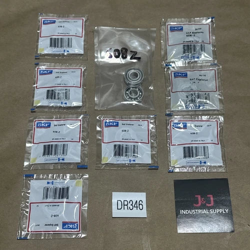 (10)NEW SEALED- SKF Explorer 608-Z Deep Groove Ball Bearings 8x22x7mm + WARRANTY