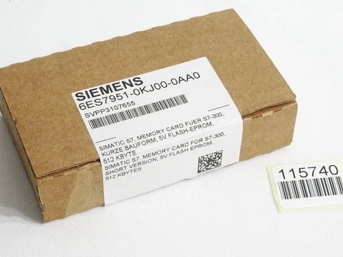 Siemens S7-300 Memory Card 512KB 6ES7951-0KJ00-0AA0 6ES7 951 Neu OVP versiegelt