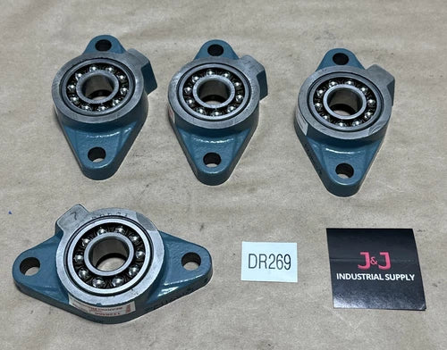 (4) DODGE Ball Bearings 2-Bolt Flange Mounted W/ Greaser 7/8¡± Bore || WARRANTY!