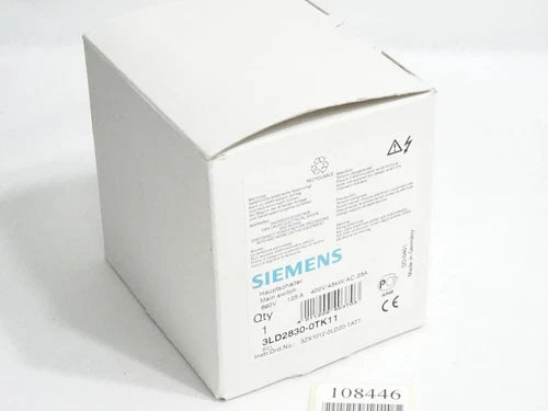 Siemens Hauptschalter 3LD2830-0TK11 / Neu OVP