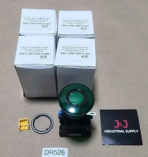 *BRAND NEW* [4] Idec HW1L-M4F10QD-G-24V Green Pushbutton 22mm + Warranty!