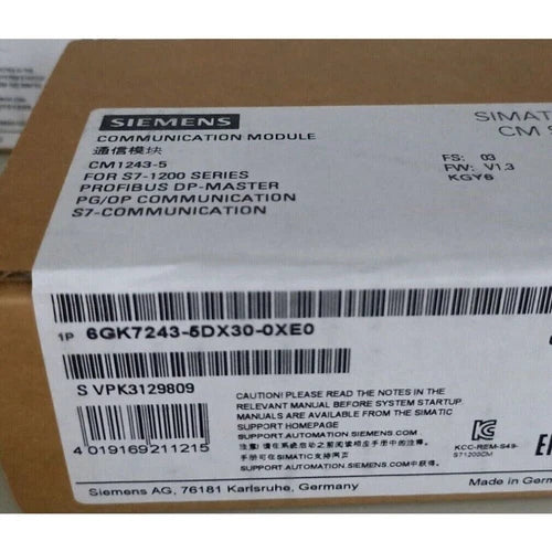 New Siemens 6GK7243-5DX30-0XE0 Communications CM 1243-5 6GK7 243-5DX30-0XE0