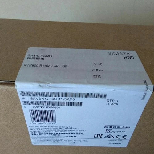 6AV6 647-0AC11-3AX0 Siemens Touch Panel 6AV6647-0AC11-3AX0 New In Box