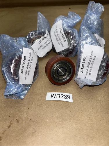 (6) Vulkollan Polyurethane Rolle VE 4000 40,0mm NNB Fast Shipping+ Warranty