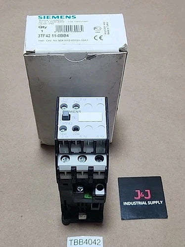 *NEW SURPLUS* Siemens 3TF4211-0BB4 Contactor 400V 24Vdc Coil 1NO+1NC + Warranty!