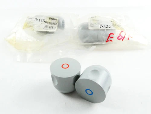 3x VAILLANT 280879 HANDLES (MAG.../9-10 DIRECT TAP (BLUE/RED)) - set of 3