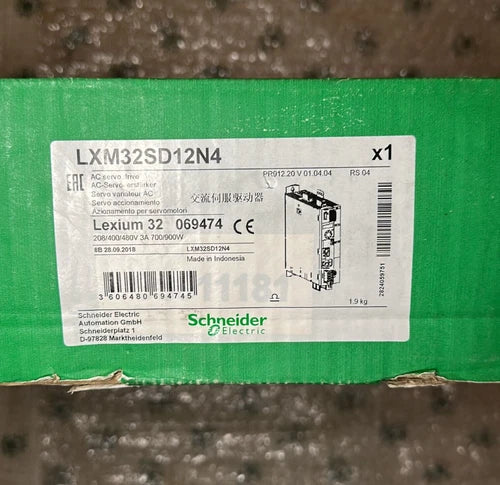 Schneider Electric, LXM32SD12N4, Motion Servo Drive, Lexium 32, 3A, Three Phase