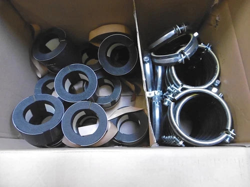 13 x M¨¹pro ISO-Schellen Typ M Rohrschelle mit D?MMGULAST gelb und ISO-Schale