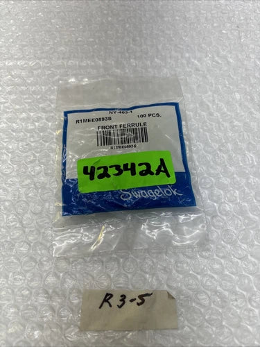 ** New Swagelok NY-403-1 Front Ferrule for 1/4" Tube Fitting (Pack Of 100) #