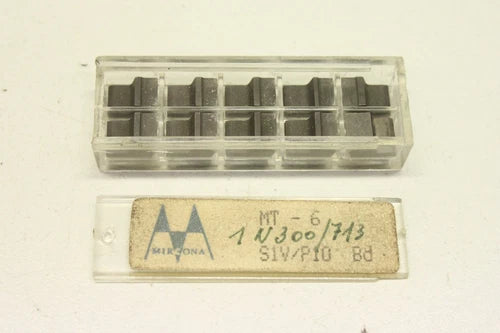 10x MIRCONA MT-6 S1V/P10 Bb Wendeschneidplatten 1N300/713 OVP