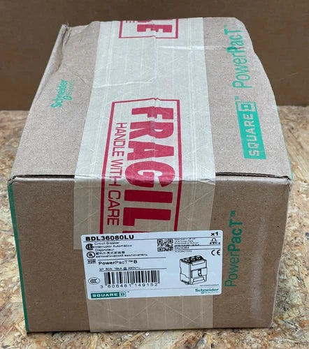 Schneider Electric - BDL36080LU - PowerPact B 80A 3-Pole Molded Case Circuit