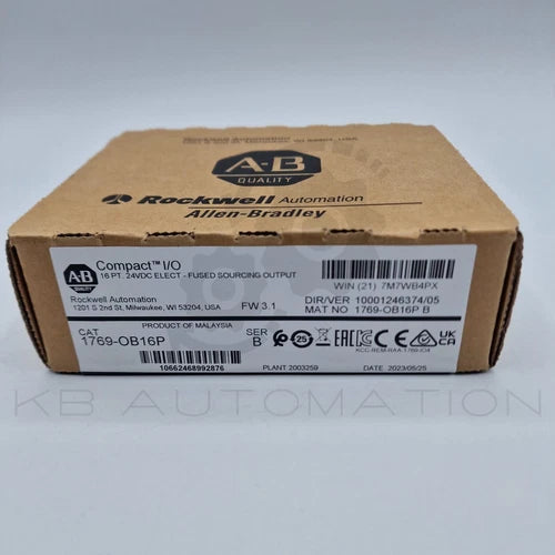 1769-OB16P CompactLogix 16-point digital output module, fused sourcing outputs
