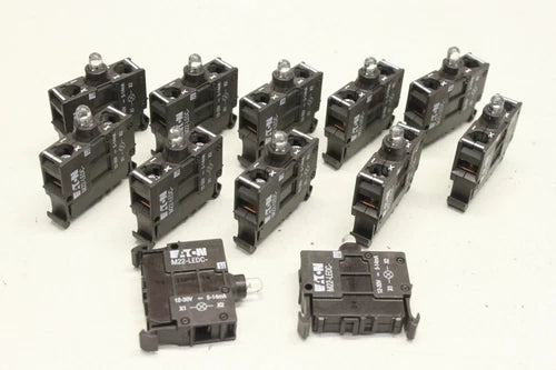 12x EATON Leuchtelement LED wei? Bodenbefestigung Lampenfassungsblock M22-LEDC
