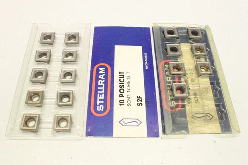17x STELLRAM S2F SCMT 12 M5 12 T 12M512T Wendeschneidplatten OVP