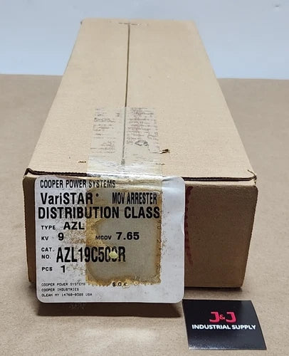 *BRAND NEW* Cooper Power AZL19C509R AZL MOV Arrester 9kV 7.65 Mcov + Warranty!