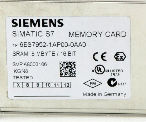 Cart?o de mem¨®ria Siemens 6ES7 952-1AP00-0AA0 SRAM SIMATIC S7-400