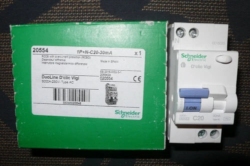 DISJONCTEUR DIFFERENTIEL 20A 30mA 交流型，施耐德电气 20554 MERLIN GERIN