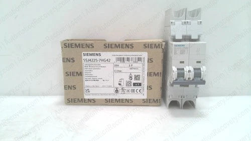 SIEMENS 5SJ4225-7HG42, SENTRON MINIATURE CIRCUIT BREAKER, NEW #342729