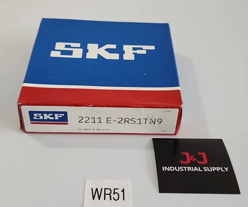 *BRAND NEW* SKF 2211 E-2RS1TN9 Self-Aligning Ball Bearing 55mm Bore + Warranty!