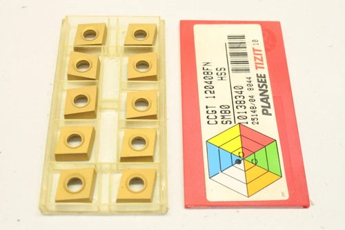 10x PLANSEE TIZIT CCGT120408FN CCGT 120408FN SM80 Wendeschneidplatten OVP