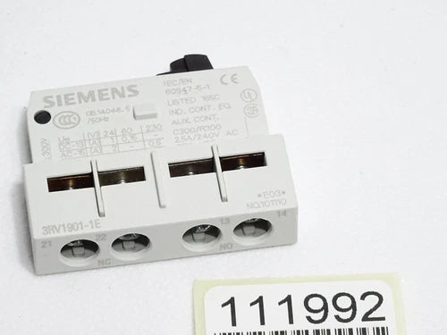 Siemens 3RV1901-1E Hilfsschalter querliegend 1S+1?