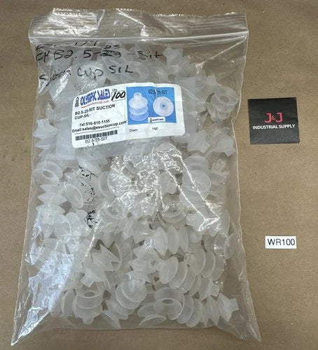 (100) NEW SURPLUS- ANVER CORP B2.5-25-SIT  Silicon Suction Cup || WARRANTY! ????