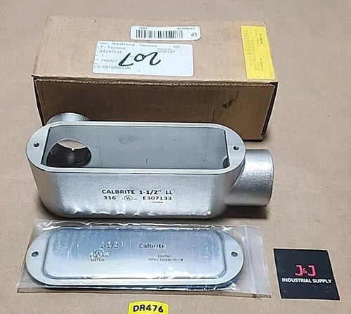 *BRAND NEW* Atkore Calbrite 1-1/2" SS316 LL Conduit Body S61500LL00 + Warranty!