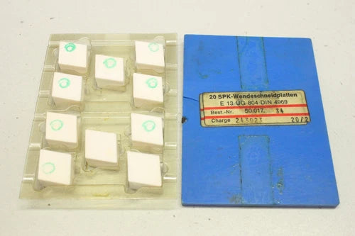 10x SPK 50.017.34 E13 UG 804 DIN 4969 Wendeschneidplatten Keramik 243023 OVP