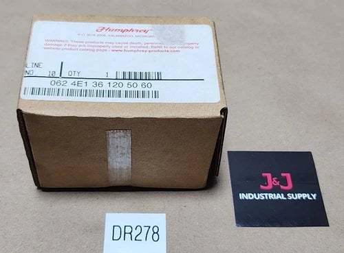 *BRAND NEW SEALED* Humphrey 0624E1361205060 Valve 120V 50/60Hz + Warranty!