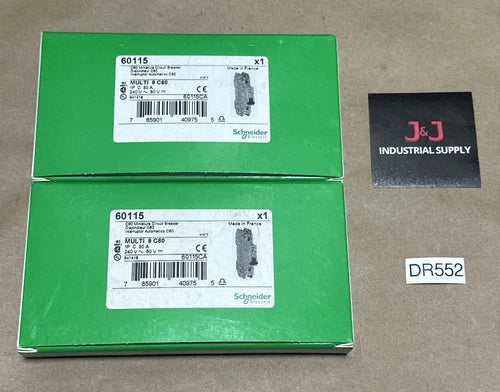 (2) NEW OPEN BOX- Schneider Electric Multi 9 C60 Mini Circuit Breaker 1P C 30A