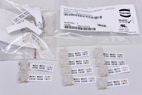 20x Harting 20820000003 plug preLink terminal termination block 1632Y726R00 original packaging