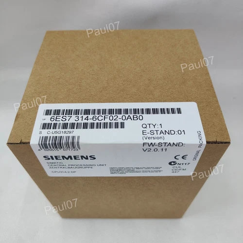 New Siemens 6ES7314-6CF02-0AB0 6ES7 314-6CF02-0AB0 SIMATIC S7-300 CPU 314C-2DP