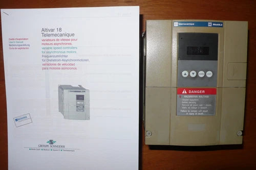 VARIATEUR TRIPHASE 380V 1,5KW VITESSE SCHNEIDER ELECTRIC TELEMECA. ATV18U29N4