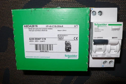 DISJONCTEUR DIFERENTIEL Acti9 IDD40T. 16A 30mA CA SCHNEIDER ELECTRIC A9DA2616