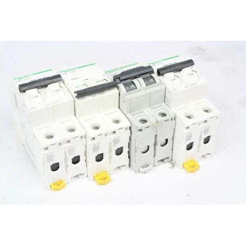 PACK OF 4 Schneider electric: iC60N C4A + C1A + C60L K16A + iC60L C16A (b257)