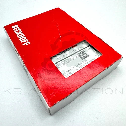 Beckhoff EL9222-5500 Overcurrent protection terminal, 24VDC, 2-channel, max. 10A