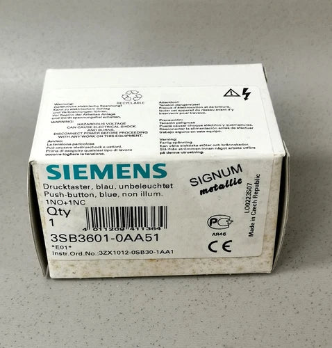 Siemens 3SB3 601-0AA51 NEU OVP
