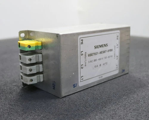 Siemens Radio Interference Filter 6ES7021-8ES87-0FB0 380-460VAC 50-60Hz 18A Used