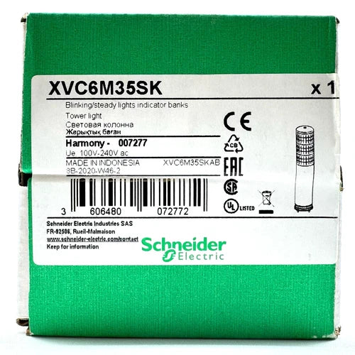 施耐德 XVC6M35SK 完整预接线塔灯带蜂鸣器，100-240VAC 电源