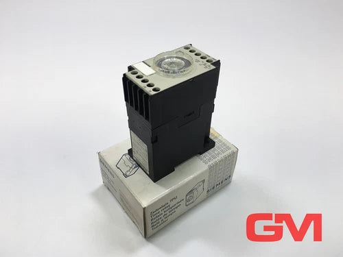 Siemens Zeitrelais 7PU1540-1AM20 ​​​​relé de tempo RV 2A 220 V AC/DC 50/60Hz 0,6-6 Sek.