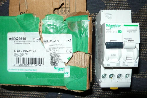 DISJONCTEUR DIFFERENTIEL A9DQ2616 SCHNEIDER ELECTRIC 16A 30mA TYPE A SI 16AMPERE