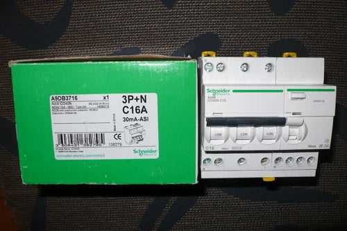 DISJONCTEUR DIFFERENTIEL 4P TETRA 16A 30mA TYPE A SI SCHNEIDER ELECTRIC A9DB3716