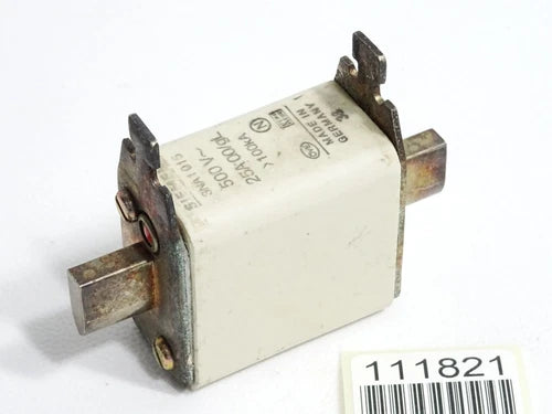 Siemens Sicherung 3NA1015 500VAC 25A 00/gL