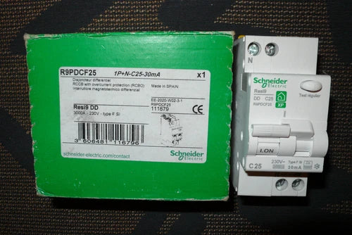 DISJONCTEUR DIFERENTIEL 25A 30mA TIPO F, A, SI, SCHNEIDER ELECTRIC R9PDCF25