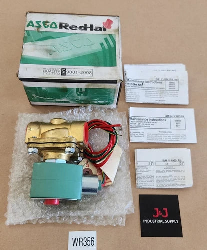 *BRAND NEW* Asco 8210G095HW Red Hat Valve 24Vdc 3/4" Pipe 2W NC + Warranty!