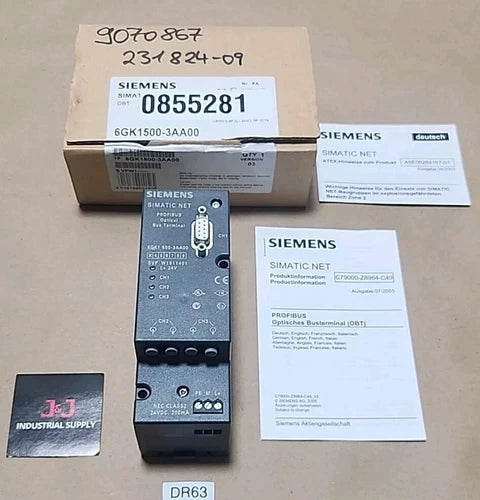 *NEW* Siemens 6GK1500-3AA00 Simatic Net Profibus Optical Bus Terminal + Warranty