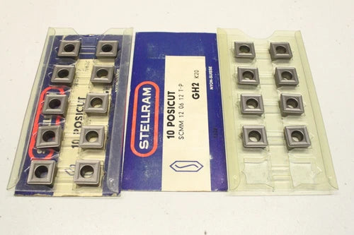 18x STELLRAM GH2 SCMM 15 06 12 T-P 150612 Wendeschneidplatten K20 OVP